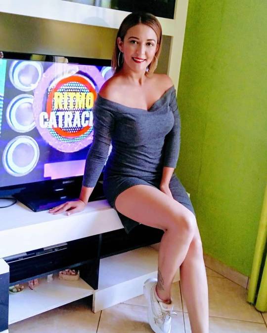 Cristy Romero trabajó como presentadora en el programa Ritmo Catracho de TEN TV Canal 10.