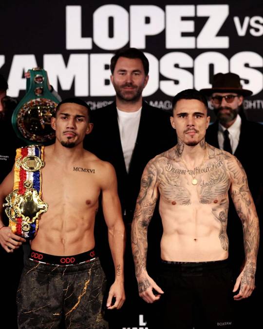 La pelea por el campeonato de peso ligero entre Teofimo López y George Kambosos quedó programada para el 27 de noviembre en el Teatro Hulu de New York, ubicado en el Madison Square Garden.