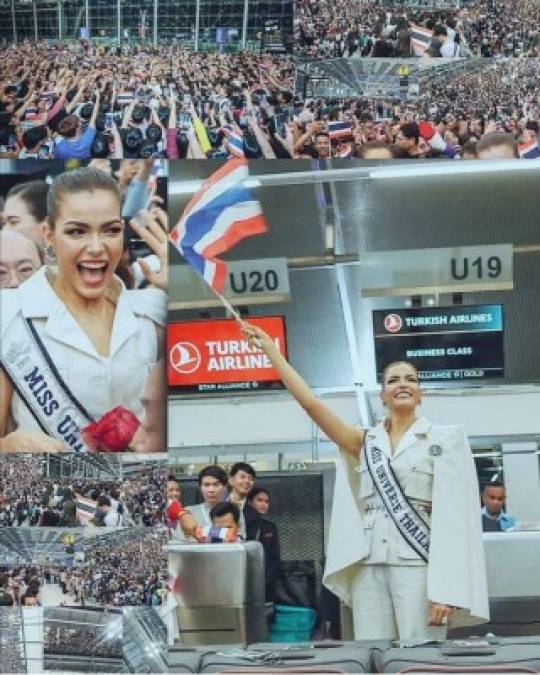 Miles de tailandeses despidieron a su reina en el lobby del aeropuerto Suvarnabhumi, las imágenes ya le dan la vuelta al mundo.
