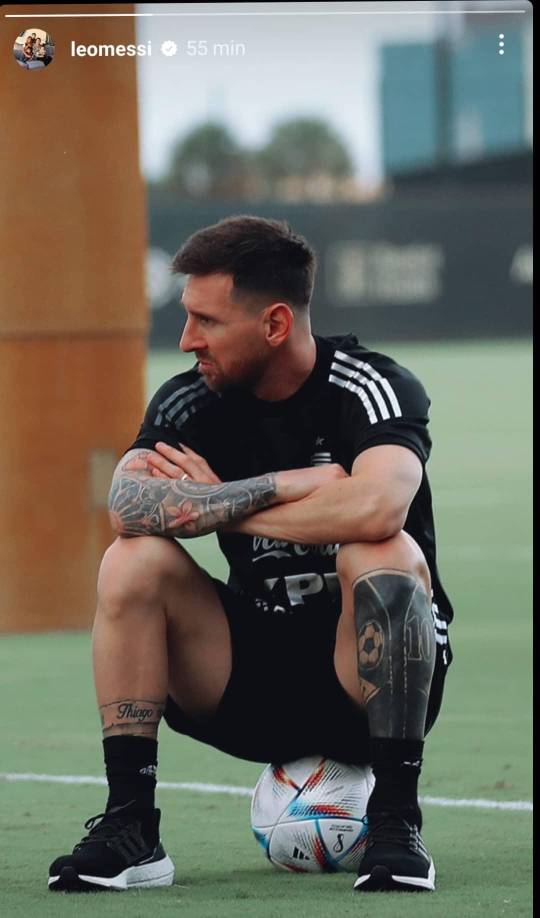 Relajado: Lionel Messi publicó esta fotografía en su cuenta oficial de Instagram.