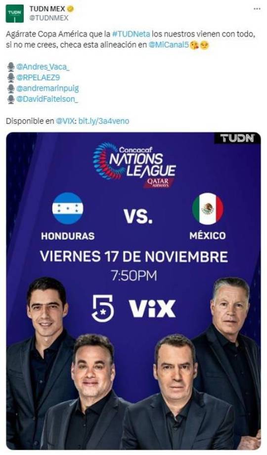 TUDN se prepara para comenzar la revolución, confirmaron David Faitelson y André Marín en la transmisión.