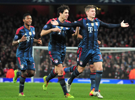 Bayern Múnich anula al Arsenal y da un paso a cuartos de final