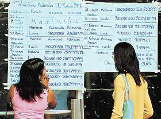 El que no reciba curso no será matriculado