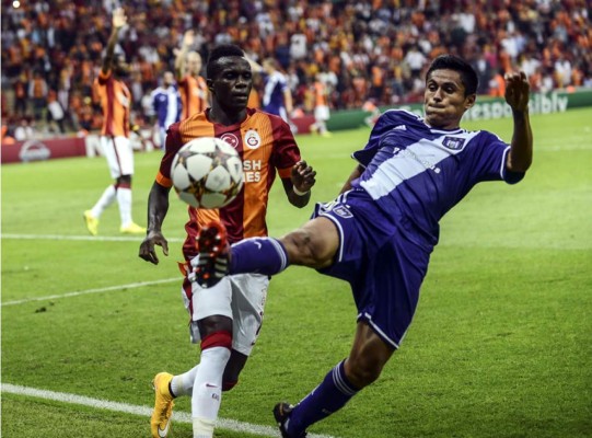 El Anderlecht de Andy Najar dejó ir el triunfo en el final ante Galatasaray