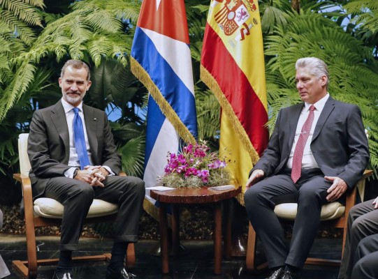 El rey de España se reúne con Díaz-Canel en histórica visita a Cuba