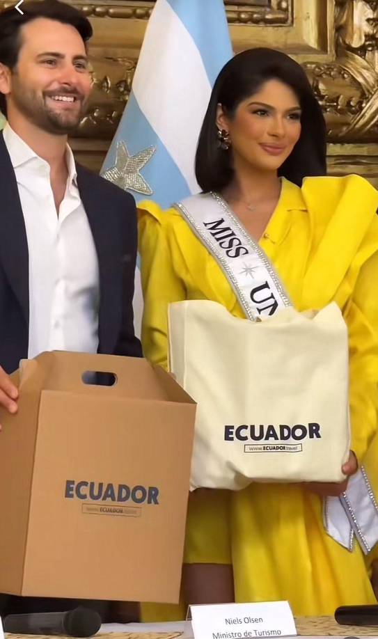 Tras cumplir su agenda en Ecuador, Sheynnis Palacios partió rumbo a los Estados Unidos a seguir con sus labores como Miss Universo.