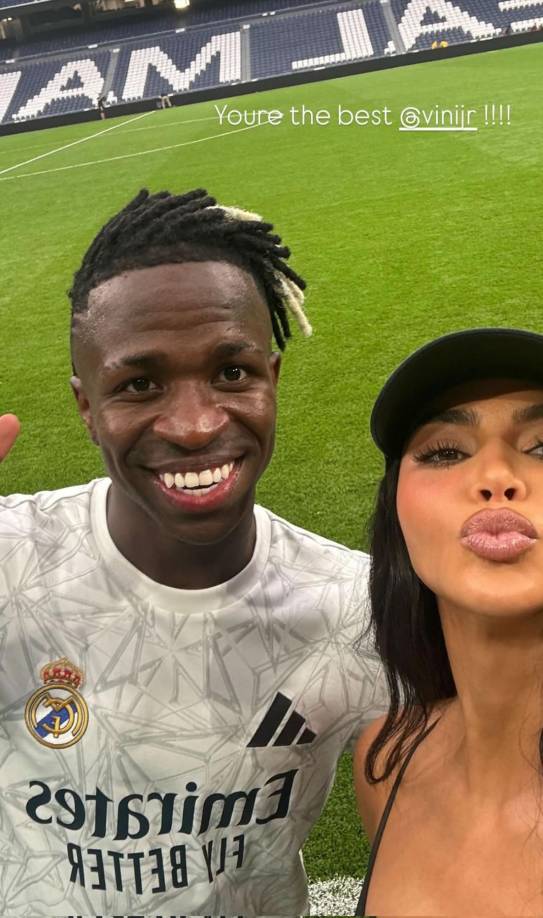 “Eres el mejor, Vinicius”, ha sido el mensaje de la modelo para el delantero brasileño. Ambos lo compartieron en sus redes sociales.