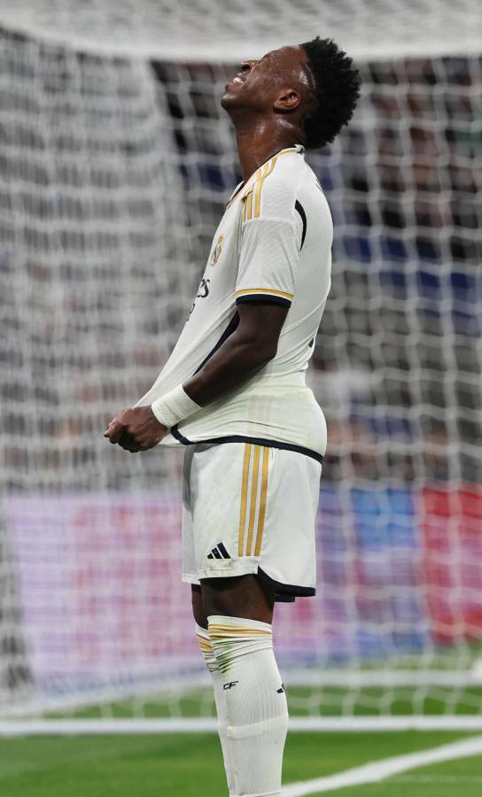 Vinicius se lamenta tras una ocasión fallada contra el Mallorca.