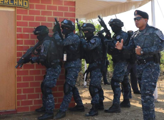 Policías Tigres allanan varias viviendas en San Pedro Sula