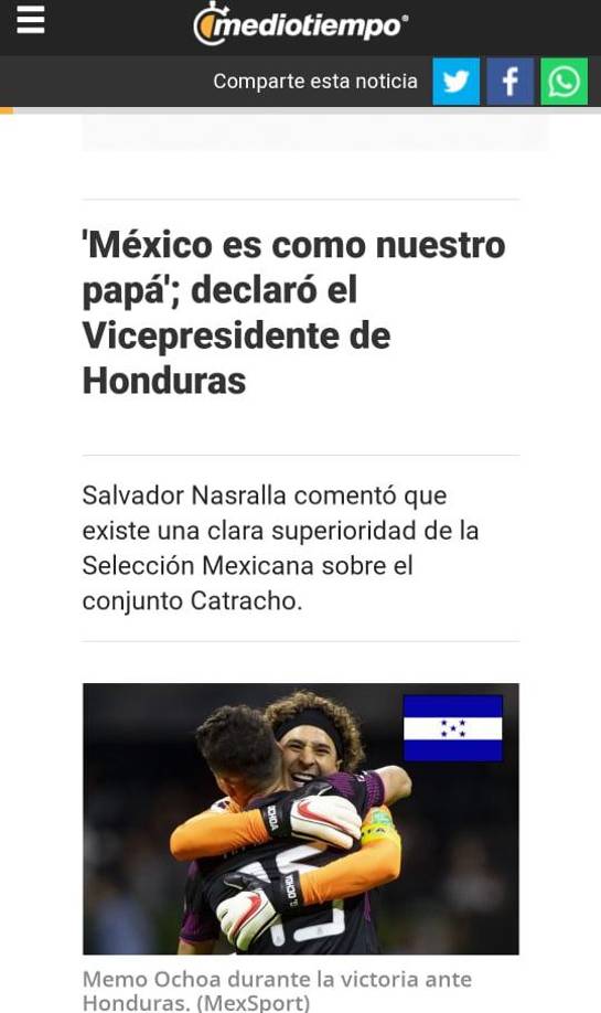 Salvador Nasralla: El periodista deportivo habló con Televisa Deportes y señaló que “México es como nuestro papá”.