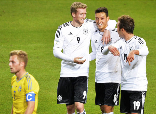 Alemania cierra con goleada a Suecia