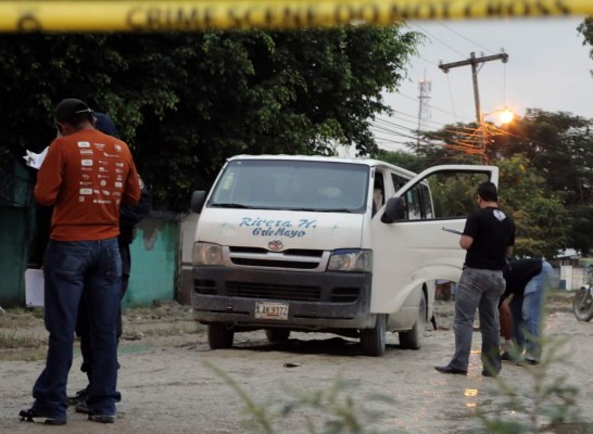 Matan a tiros a conductor de rapidito en San Pedro Sula