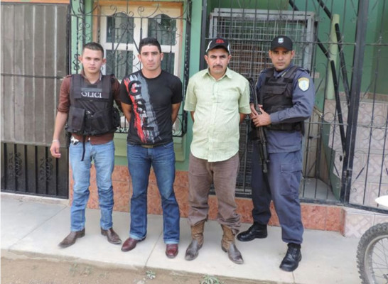 Capturan a dos supuestos miembros de la banda de 'Los Vallecillos' en Copán