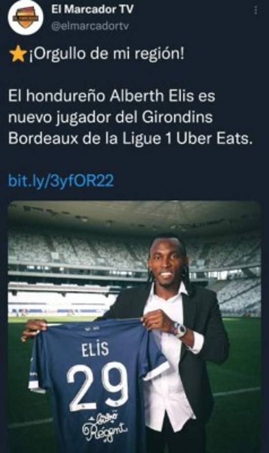 El Marcador TV de Panamá indica que Elis es un orgullo para la región de Centroamérica.