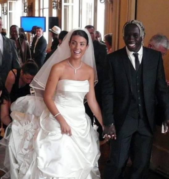 Ludivine Kadri y Bacary Sagna se casaron el 17 de julio de 2010.