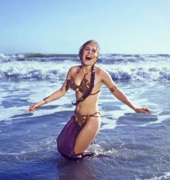 La famosa imagen de la princesa Leia encadenada y con ropa escasa ha dejado una marca en la iconografía pop occidental.