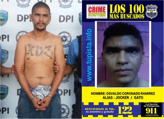 Ramírez ya había sido detenido en El Salvador por asociación ilícita.