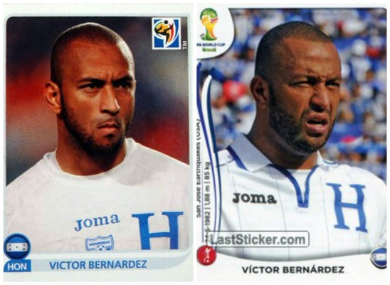 El antes y el después de los jugadores en las vistas del álbum Panini