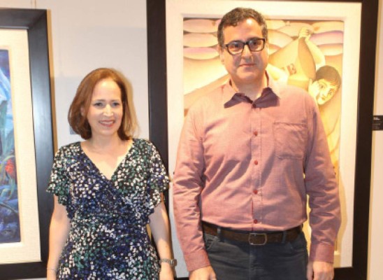 Banco Atlántida inaugura la galeria: Entre el costumbrismo y la abstracción