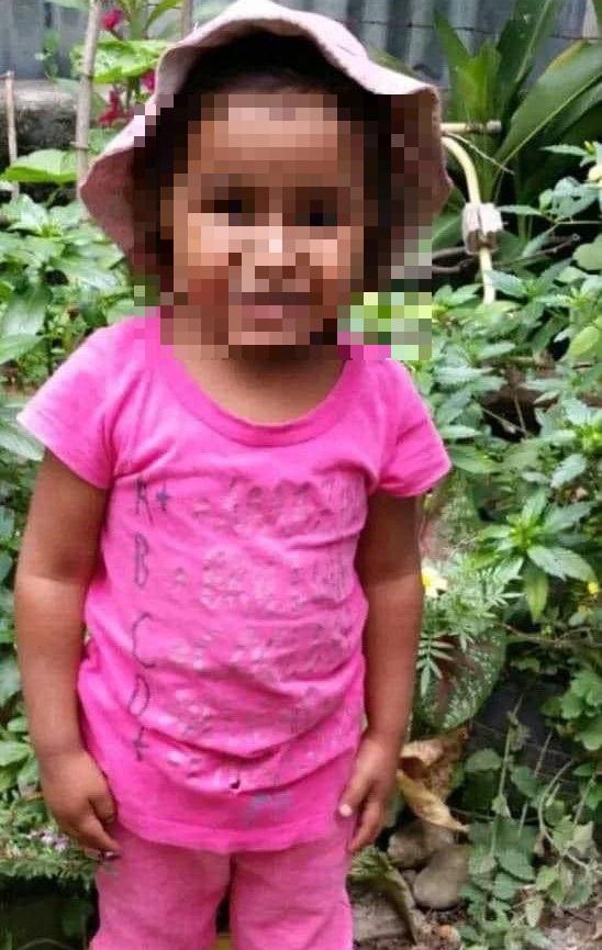La menor Emely Morales, de cinco años, fue encontrada muerta este martes en una quebrada en Siguatepeque, Honduras.