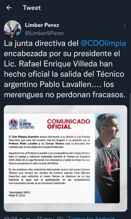 ¿Piden a Troglio? Explotan las redes sociales tras el despido de Pablo Lavallén como DT de Olimpia