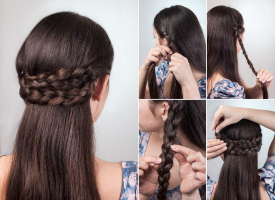 simple hairstyle for long and medium loose hair tutorial