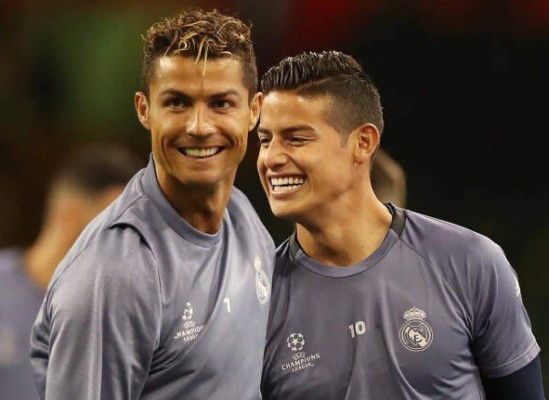Cristiano Ronaldo y su peculiar consejo a James sobre su futuro