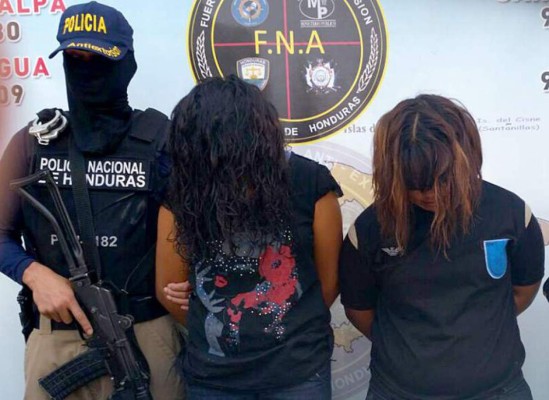 Capturan a dos menores extorsionadoras en Tegucigalpa