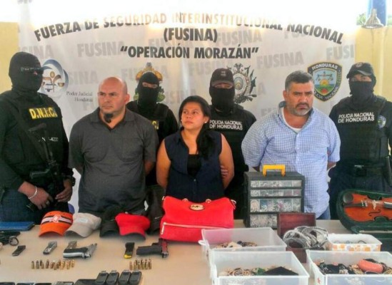 Capturan a tres integrantes de la banda de 'El Pato' en Tegucigalpa