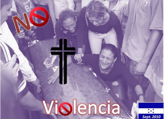 Hondureños unidos piden: 'No más violencia'