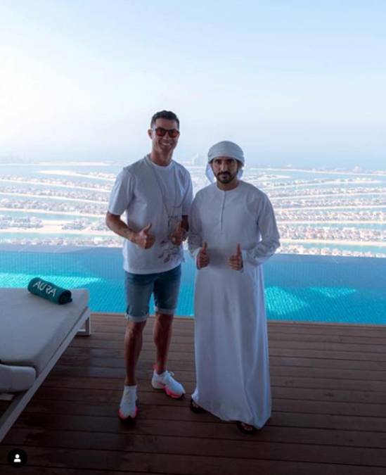 Cristiano Ronaldo subió esta imagen a su cuenta de Instagram en el que aparece con un amigo. ‘‘Siempre es bueno verte , hermano’’, escribió.