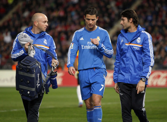 Cristiano salió lesionado pero asegura que 'no es nada'