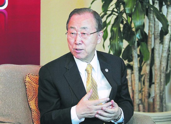 Ban Ki-moon respalda lucha contra la corrupción de Hernández