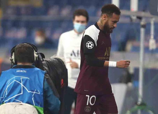 Champions League: Neymar se retira lesionado en partido del PSG
