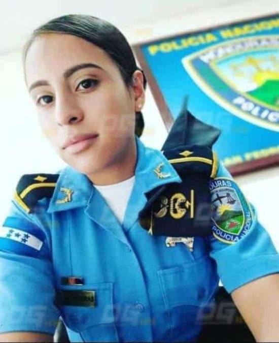 La Subinspectora, Denia Michell Contreras, de 23 años, fue la agredida por el inadaptado social que fue perseguido por las cámaras del 911.