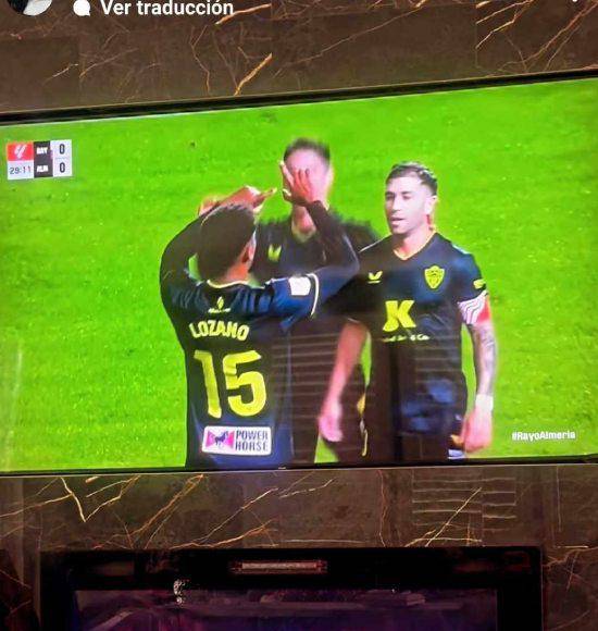 ”Goool. Gracias por la dedicatoria Antony Lozano”, publicó en sus redes sociales la hermosa modelo hondureña como agradecimiento al atacante del Almería. 