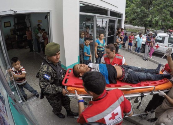 Graves tres heridos que trasladaron en helicóptero militar desde Yoro