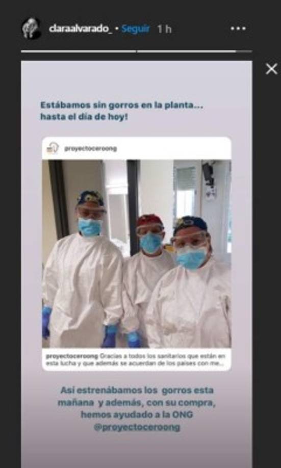 - Clara compartió que el 28 de marzo recibieron materiales- <br/>'Esta es una experiencia que me va a marcar mucho. Hay muchas cosas que me impactan, sobre todo, el ver cómo una persona se marcha, o que ya no puedes hacer nada más por alguien. Es muy duro', cuenta con un nudo en la garganta.