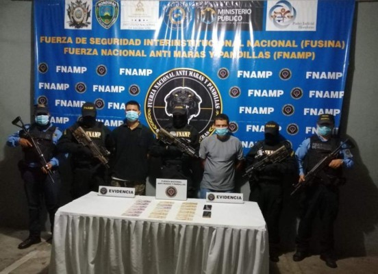 Policía reporta la captura de dos pandilleros en municipio de Pimienta