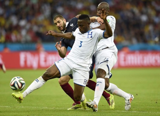 Las mejores fotografías del partido Honduras-Francia