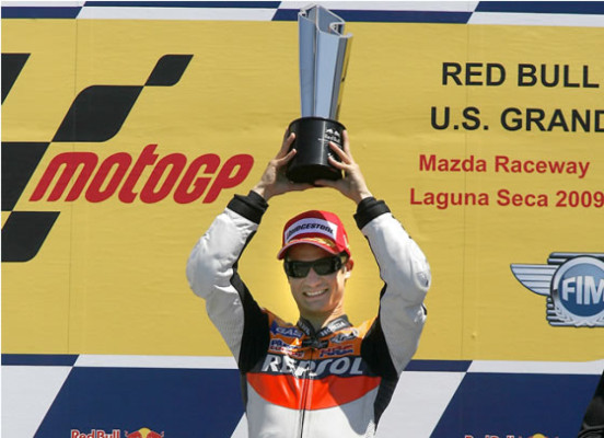 Dani Pedrosa triunfa en el MotoGP de Laguna Seca