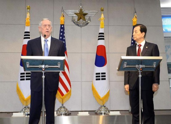 Mattis avisa a Corea del Norte de que EUA responderá a cualquier ataque