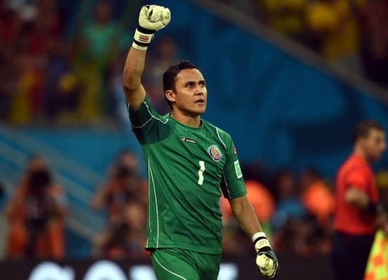 Keylor Navas suena para la portería del Real Madrid