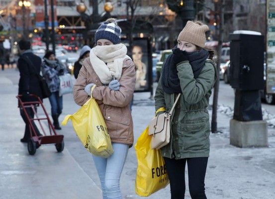EUA espera heladas históricas para el 31 de diciembre y 1 de enero