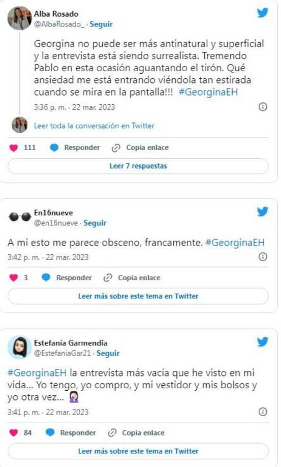 “A mi esto me parece obsceno francamente” y “la entrevista más vacía que he visto”.