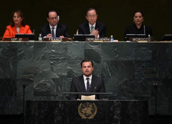 DiCaprio: 'El planeta no se salvará si no dejamos los combustibles fósiles'