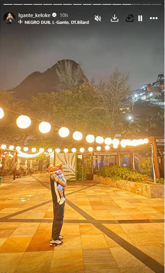 L-Gante no solo centró su atención en su pareja, sino también en su hija de tres años, a quien dedicó varios momentos de su tiempo.