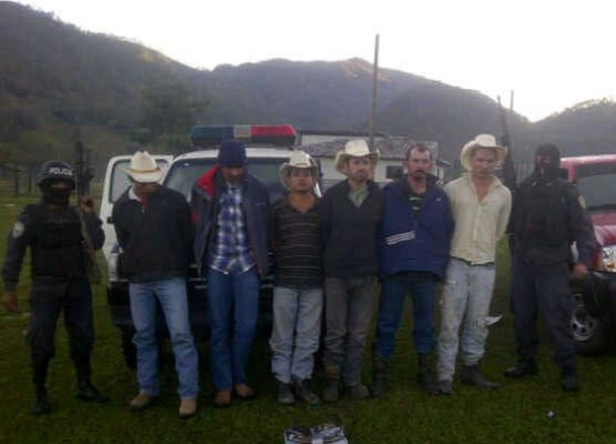Seis hombres detenidos deja allanamiento en el occidente de Honduras