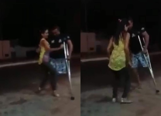 Sin una pierna baila de forma asombrosa
