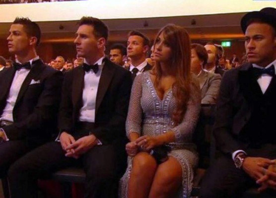 El saludo de Cristiano Ronaldo a la mujer de Messi